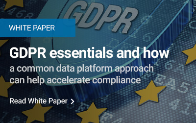 GDPR essentials and how a common data platform approach can help accelerate compliance