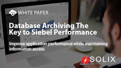 Database Archiving: The Key to Siebel Performance